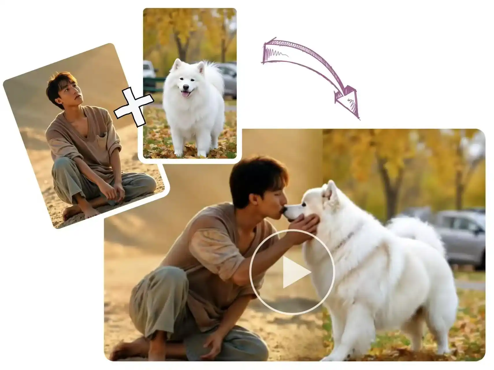 Kiss Your Pets with AI Kissing Video Generator