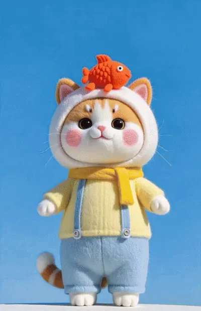 Add inflate effect video filter to cartoon doll