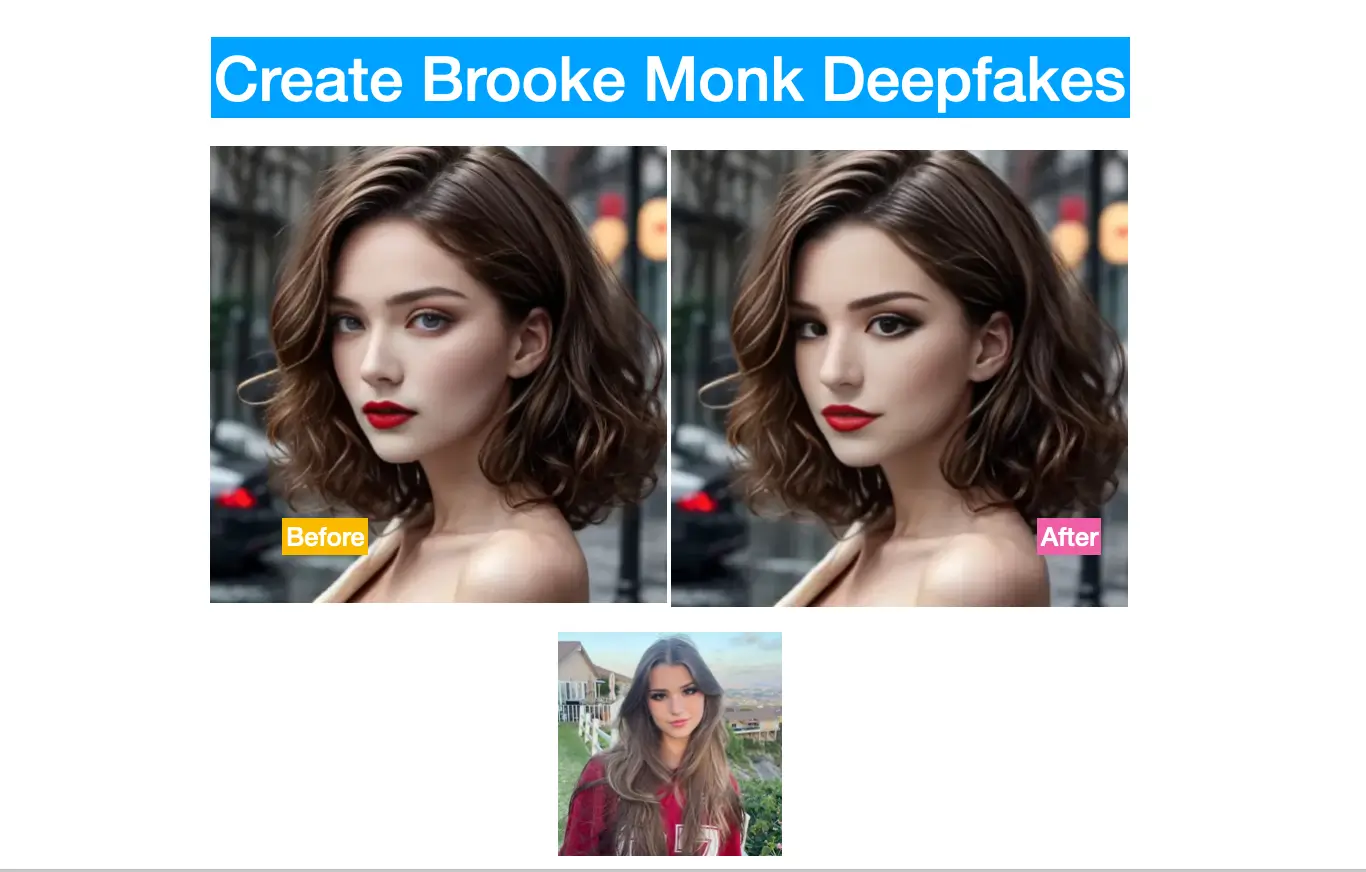 How to Easily Create a Brooke Monk Deepfake