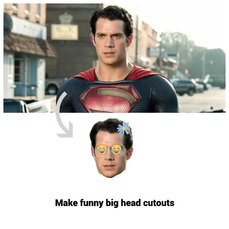 big head cutout