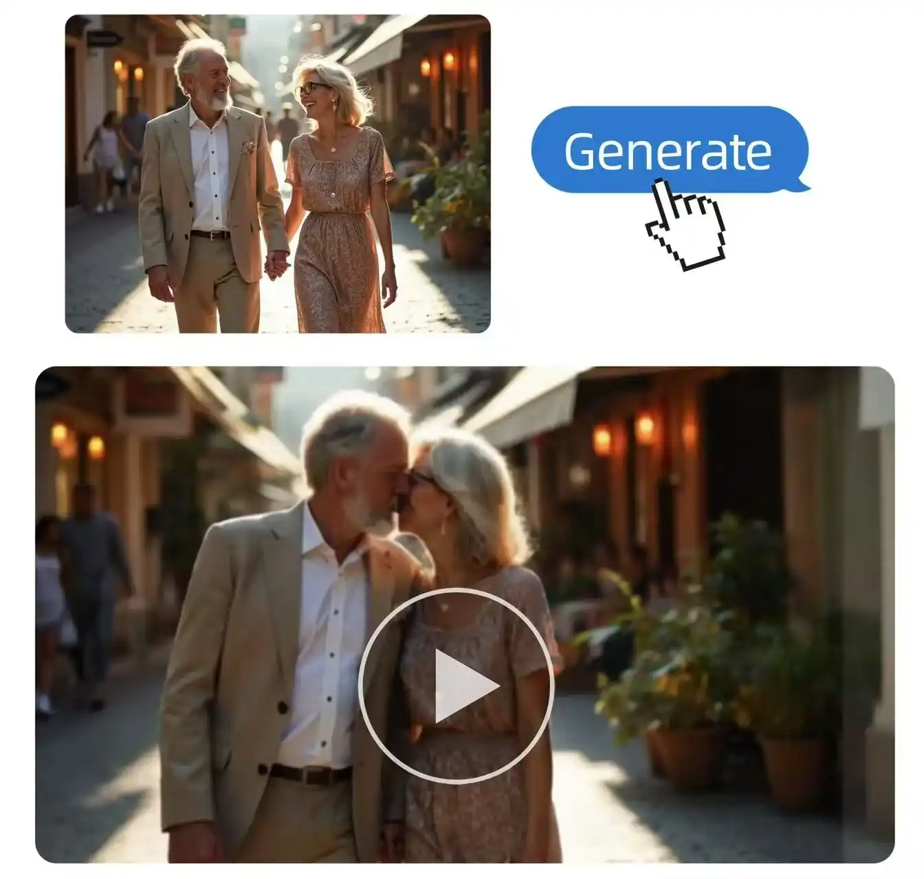 Perfectly Generate Romantic Kiss Video with Just One Image