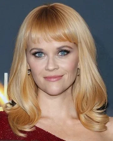 side-swept bangs for heart face shape