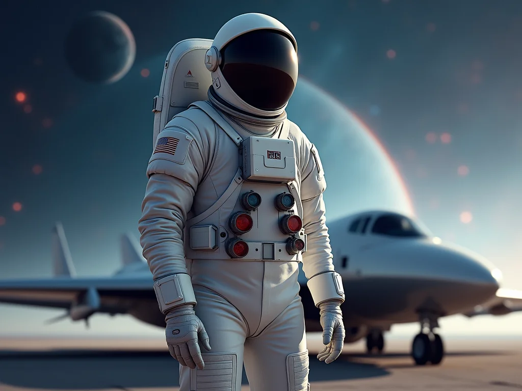 Astronauts in space