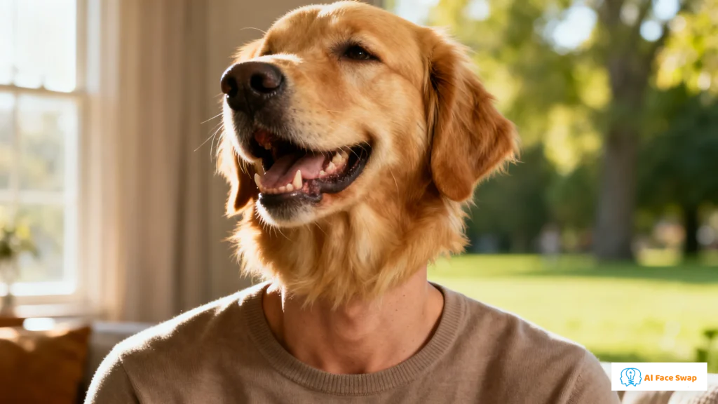 Cute-style animal face swap artwork - highly approachable