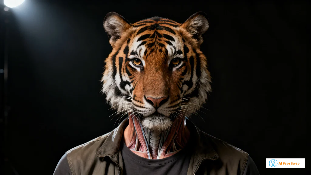 Daily scene animal face swap - natural realistic style