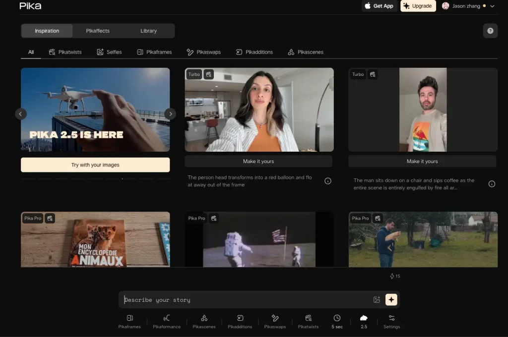 Pika Labs AI video generator