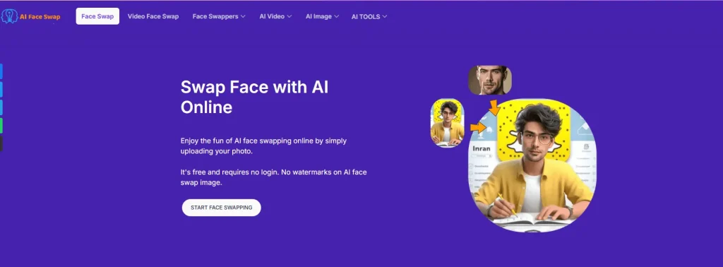 AIFaceswap homepage