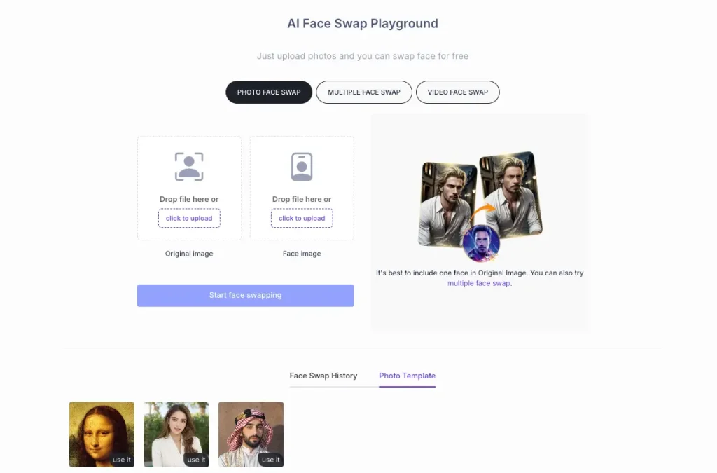 Aifaceswap online free