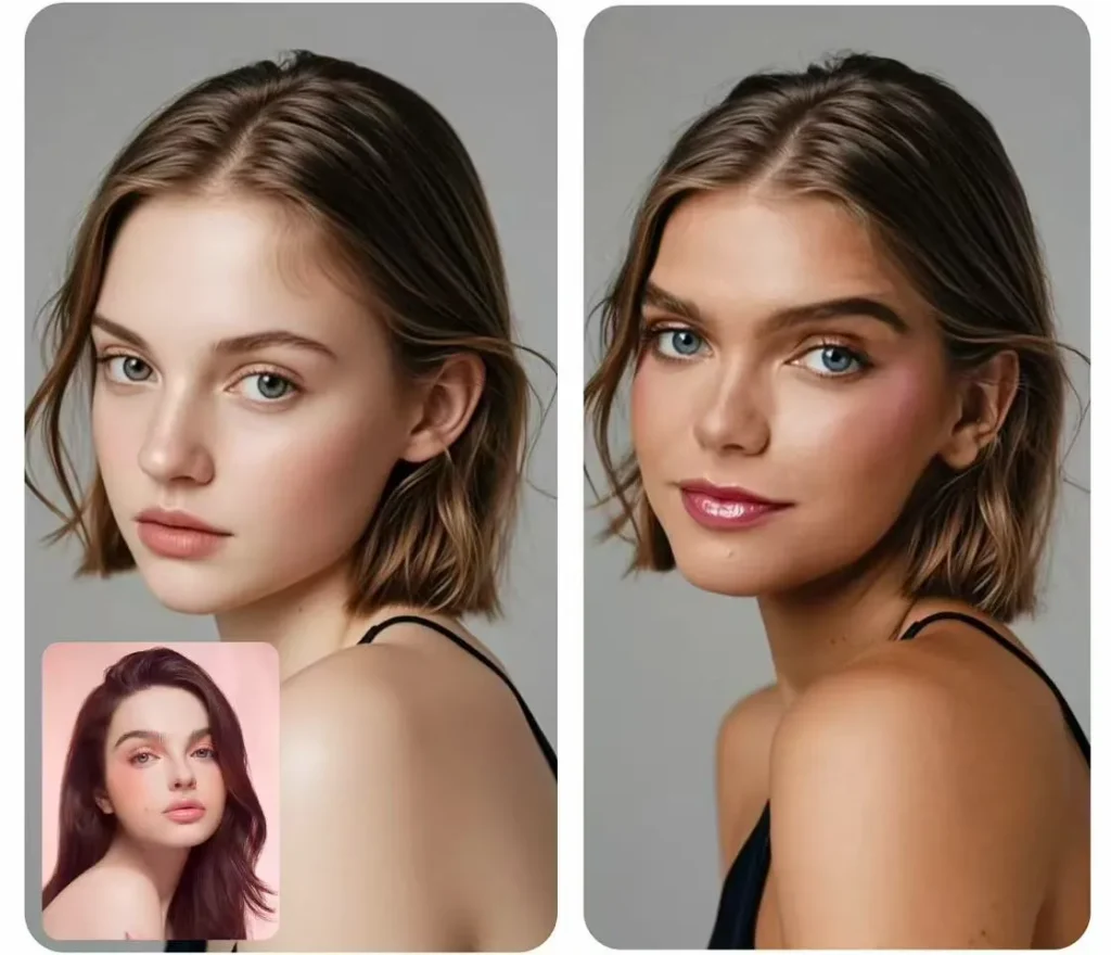 Higgsfield photo face swap results